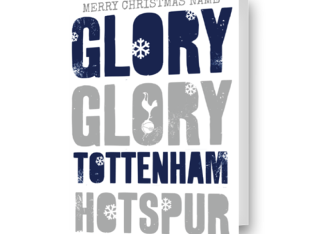 Tottenham Hotspur FC Personalised  Glory  Christmas Card Online Sale