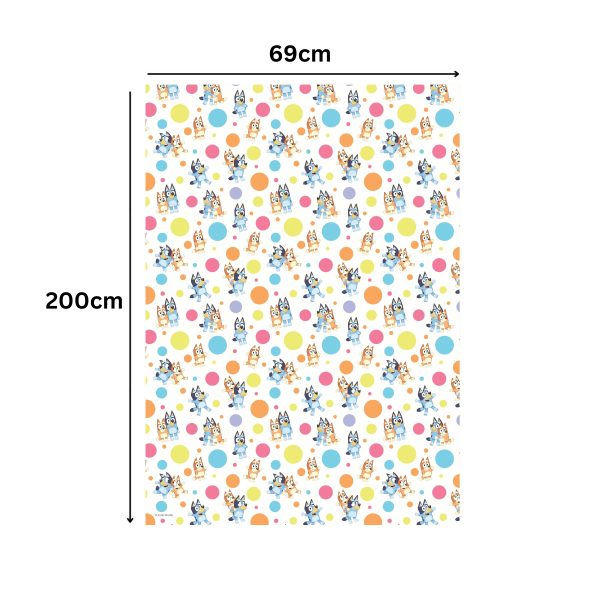 Bluey 2m Roll Wrapping Paper For Sale