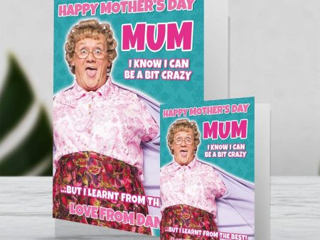 Mrs Brown s Boys Giant Personalised  A Bit Crazy  Mother s Day Card Online