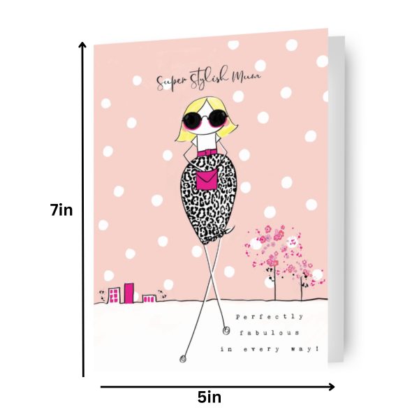 BEXY BOO  SUPER STYLISH MUM  MOTHER S DAY CARD Sale