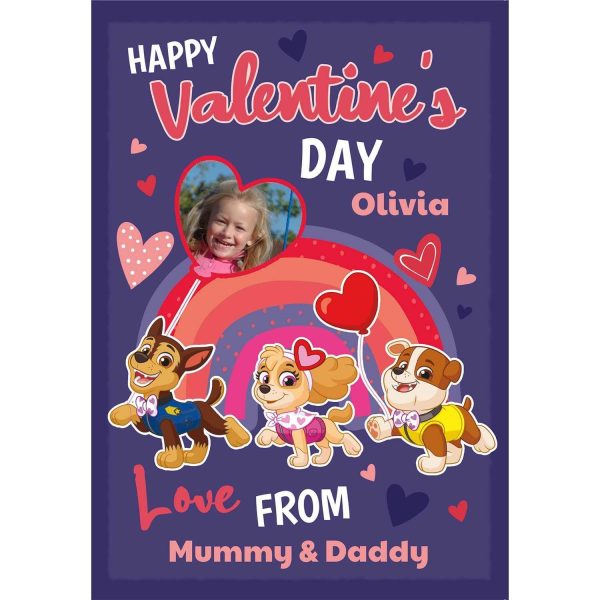 Paw Patrol Personalised  From Mummy and Daddy  Valentine s Day Photo Card Online Hot Sale